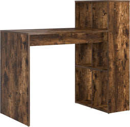 vidaXL - Bureau - Rook - Eiken - 108x55x103,5 - cm - Geengineerd - Hout