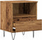 vidaXL - Nachtkastje - 40x35x50 - cm - bewerkt - hout - oud - houtkleurig