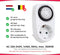 Commel Classic Opbouw Tijdschakelklok - IP20 - Wit - 70x70x110mm (LxBxH))