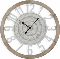 Muurklok Versa 21110250 MDF Hout MDF/Kristal (5 x 55 x 55 cm)