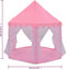 vidaXL Prinsessenspeeltent met 250 Ballen 133x140 cm roze