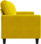 vidaXL - Tweezitsbank - 140 - cm - fluweel - geel