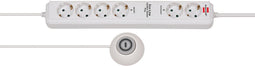 Brennenstuhl Eco-Line Comfort Switch Plus EL CSP 24 - 6-voudige stekkerdoos met 2 permanente en 4 schakelbare stopcontacten - Wit