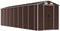 vidaXL - Tuinschuur - 191x725x198 - cm - gegalvaniseerd - staal - bruin