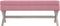 vidaXL - Opbergkruk - 110x45x49 - cm - fluweel - roze