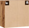 vidaXL - Wandkast - 60x31x60 - cm - bewerkt - hout - oud - houtkleurig