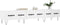 vidaXL - Tv-meubel - 150x36x30 - cm - bewerkt - hout - wit