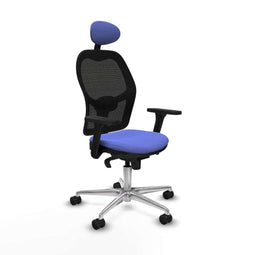 Jorquera Piqueras y Crespo 3D086N1 - Bureaustoel met hoofdsteun - Verstelbare hoogte Lichte Blauw