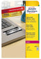 Avery Zweckform L6011-8 - Etiketten voor typeplaatjes 63,5 x 29,6 mm - Slijtvast en UV-bestendig - Zilver (216 stuks)