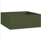 vidaXL - Plantenbak - 100x100x40 - cm - staal - olijfgroen
