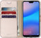 Accezz Hoesje Geschikt voor Huawei P20 Lite Hoesje Met Pasjeshouder - Accezz Wallet Softcase Bookcase - goud
