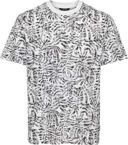ONLY & SONS ONSADRIEL LIFE REG SS AOP TEE - Heren T-Shirt - 100% Organic Cotton - Bladeren print - Maat S