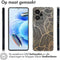 imoshion Hoesje Geschikt voor Xiaomi Redmi Note 12 Pro Hoesje Siliconen - imoshion Design hoesje - Meerkleurig / Golden Leaves Transparant