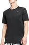 Nike S/S Hyper Dry Fitness Shirt - Regular fit - Dri-FIT technologie - Zwart (XL)