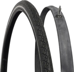 Dresco Buiten- en Binnenband Fiets - Reflecterend - 28x1 5/8x1 3/8 - Dunlop Ventiel 45mm