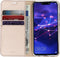 Accezz Hoesje Geschikt voor Huawei Mate 20 Lite Hoesje Met Pasjeshouder - Accezz Wallet Softcase Bookcase - goud