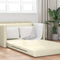 vidaXL - Vloersofa - Bed - 2-in-1 - Crème - 124x71x78 - cm - Kunstleer