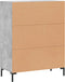 vidaXL - Dressoir - 69,5x34x90 - cm - bewerkt - hout - betongrijs