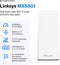 Linksys Atlas Pro 6 MX5501 - Mesh WiFi - WiFi 6 - Dual-Band - 5400 Mbps (1-Pack)