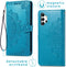 imoshion Hoesje Geschikt voor Samsung Galaxy A32 (4G) Hoesje Met Pasjeshouder - imoshion Mandala Bookcase - Turquoise
