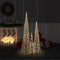 vidaXL - Lichtkegelset - decoratief - LED - warmwit - 60/90/120 - cm - acryl