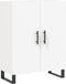 vidaXL - Dressoir - 69,5x34x90 - cm - bewerkt - hout - wit