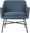 DKD Home Decor - Leunstoel - Scandi ontwerp - Blauw Zwart 66 x 62 x 75 cm
