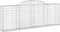 vidaXL - Schanskorven - 5 - st - gewelfd - 300x30x100/120 - cm - ijzer