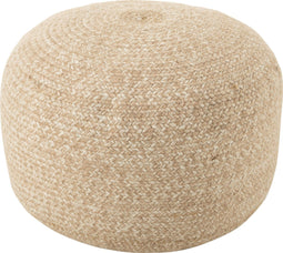 J-Line poef miami outdoor - polyester - naturel/wit