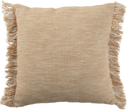 J-Line kussen Franjes - katoen - beige
