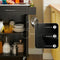 SoBuy FKW110-SCH - Keukenwagen - Zwarte opbergkast op wielen - 60 x 90 x 43 cm