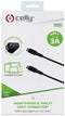 Power Delivery USB-Kabel Type-C to Type-C, 1 meter, Zwart - Rubber - Celly