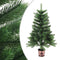 vidaXL - Kunstkerstboom - met - verlichting - en - kerstballen - 90 - cm - groen