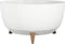 Mica Decorations Doppio - Bloempot op Poten - H22 x Ø47 cm - Gerecycled Plastic - Wit