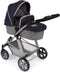 Bayer chic Poppenwagen Nele combi (donkerblauw/hartje)