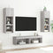 vidaXL - Tv-meubel - met - LED-verlichting - 60x30x30 - cm - grijs - sonoma - eiken
