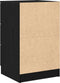 vidaXL - Zwarte - Eiken - Nachtkast - - - 40x65x65 - cm