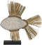 Decoratieve figuren Wit Bruin Natuurlijk Vis 57 x 12 x 60 cm