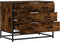 vidaXL - Ladekast - 70x41x56 - cm - bewerkt - hout - gerookt - eikenkleurig