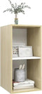 vidaXL - Tv-wandmeubel - 37x37x107 - cm - bewerkt - hout - sonoma - eikenkleurig