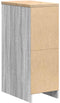 vidaXL - Garagekast - 30x51x85 - cm - massief - grenenhout - grijs - sonoma