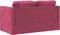 vidaXL - Slaapbank - vloermodel - 2-in-1 - 122x204x55 - cm - fluweel - wijnrood