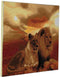Diamond Painting Crystal Art Kit ® Lions of the Savanna, 40x50 cm, full painting
