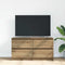 vidaXL - Tv-meubel - 100x35x54 - cm - bewerkt - hout - artisanaal - eikenkleurig