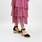 PS Poelman Enid - Espadrilles met Sleehak 8 cm - Zwart - Maat 40