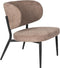 Housecraft Living Sanne Loungestoelen/ Fauteuil Bruin - Set van 2