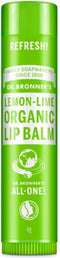 Dr Bronners - Lippenbalsem Citroen Limoen - 4 ml - Duurzaam - Lipverzorging - Lippenbalsem