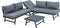 Intimo Garden - Luxe Japandi Loungeset - Aluminium - geschikt voor 4 personen - Antraciet