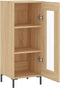 vidaXL - Dressoir - 34,5x34x90 - cm - bewerkt - hout - sonoma - eiken