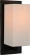 Atmooz - Wandlamp Tommaso - Industrieel - Woonkamer / Slaapkamer - Zwart en witte kap - Hoogte 35cm - Metaal